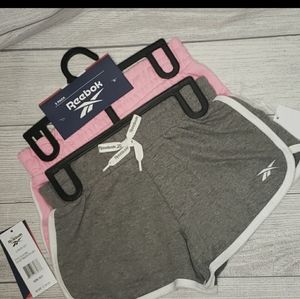 Two pair girls Reebok Athletic shorts